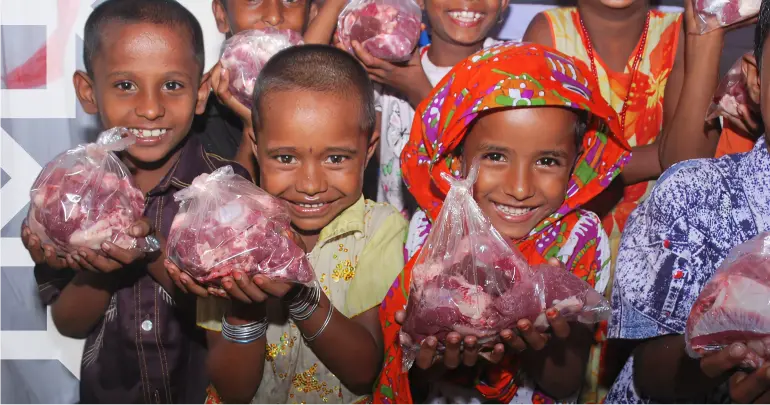 Eid al adha with compassion and charity
