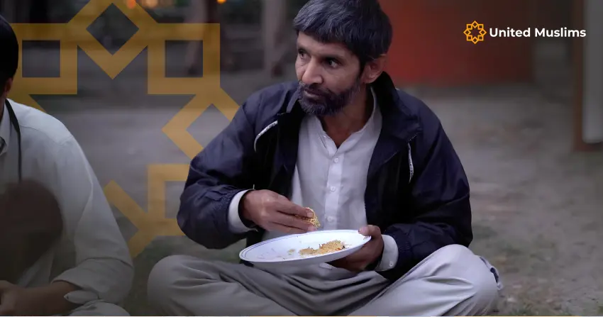 Helping families through food parcel